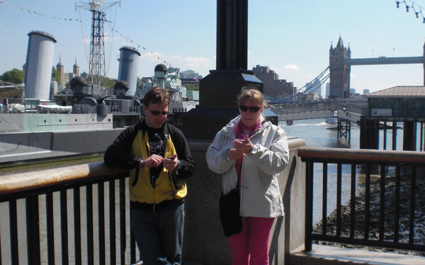 Kütyűzés utazás közben